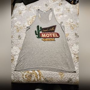 Gray Desert Hills Motel Tank Top